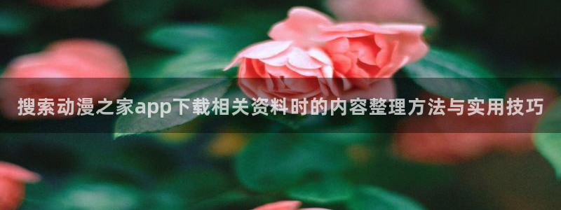 韩漫漫画中文版在线阅读：搜索动漫之家app下载相关资料时的内容整理方法与实用技巧配图